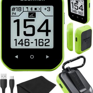 Bushnell Phantom 3 Slope GPS Golf Green with Slope Technology, Touchscreen, Magnetic Cart Mount with Wearable4U Towel Bundle