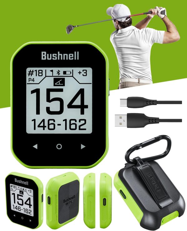 Bushnell Phantom 3 Slope GPS Golf Green with Slope Technology, Touchscreen, Magnetic Cart Mount with Wearable4U Towel Bundle - Image 3